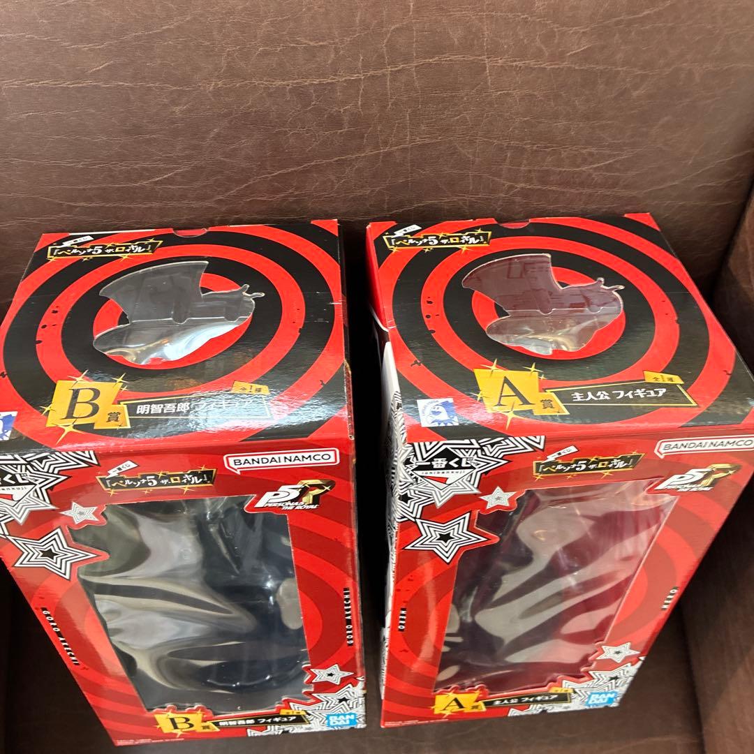 ペルソナ 一番くじ フィギュア B賞 明智吾郎 A賞 雨宮蓮 主人公 セット