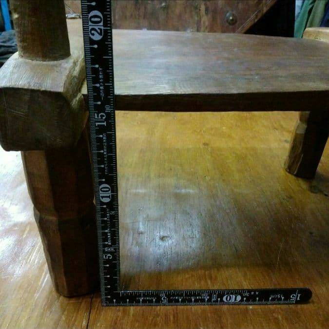 アフリカ　コートジボアール　バウレ族　アンティーク曲げ木椅子　インテリア　花台