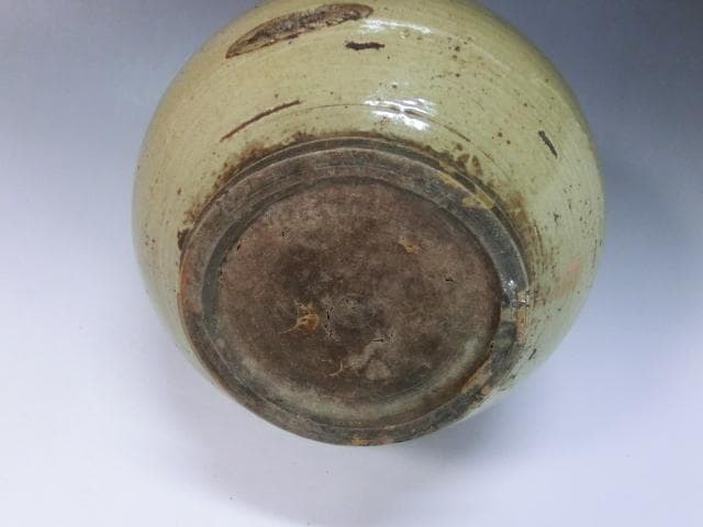 徳利■古い黄瀬戸(江戸期) とっくり 酒器 花瓶 時代物 骨董品■