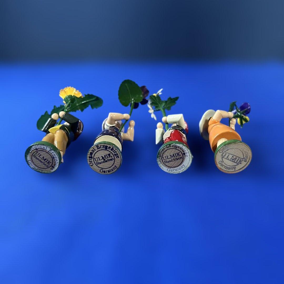 ザイフェン　ドイツ　ウルミック工房　木製人形 フラワーチルドレン