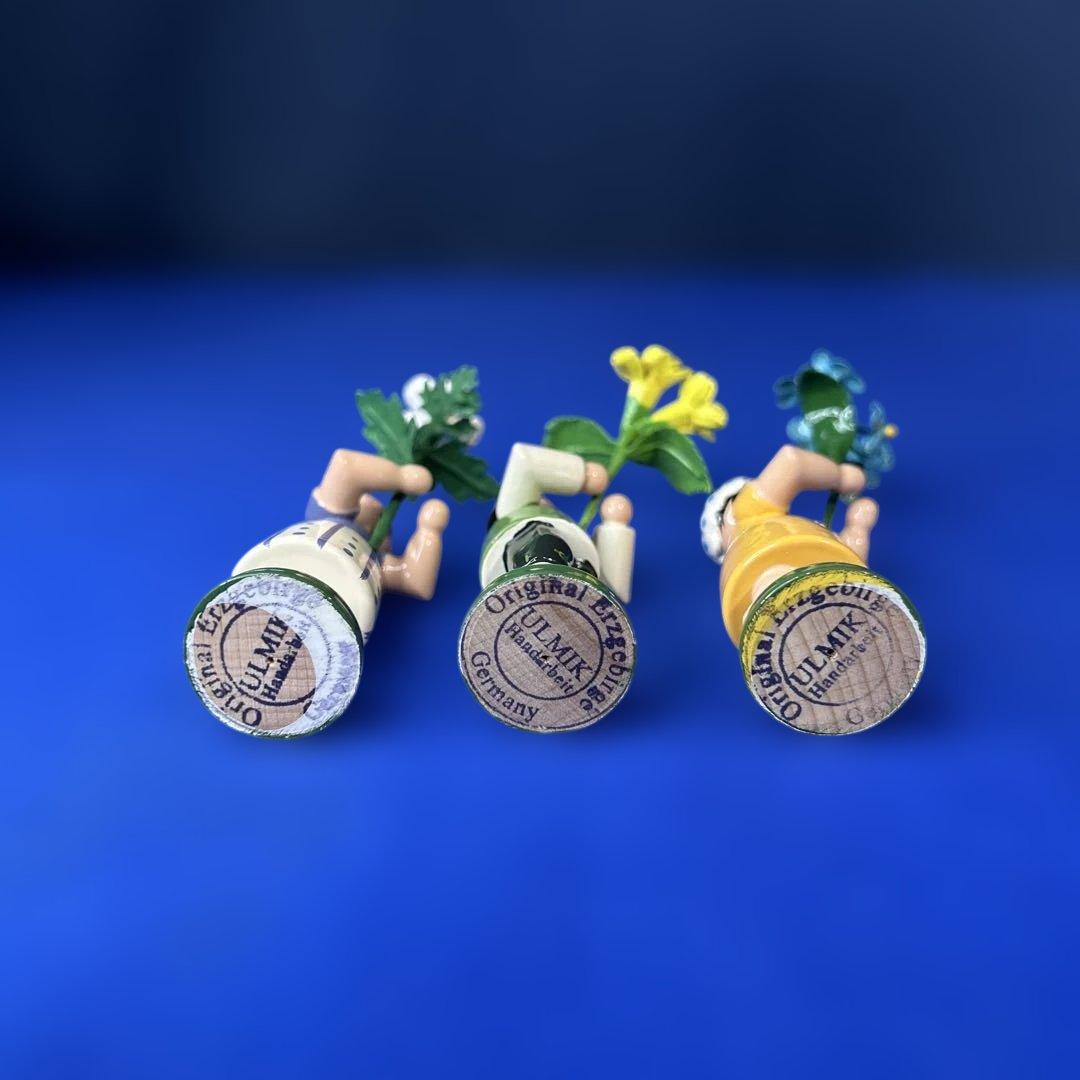 ザイフェン　ドイツ　ウルミック工房　木製人形 フラワーチルドレン