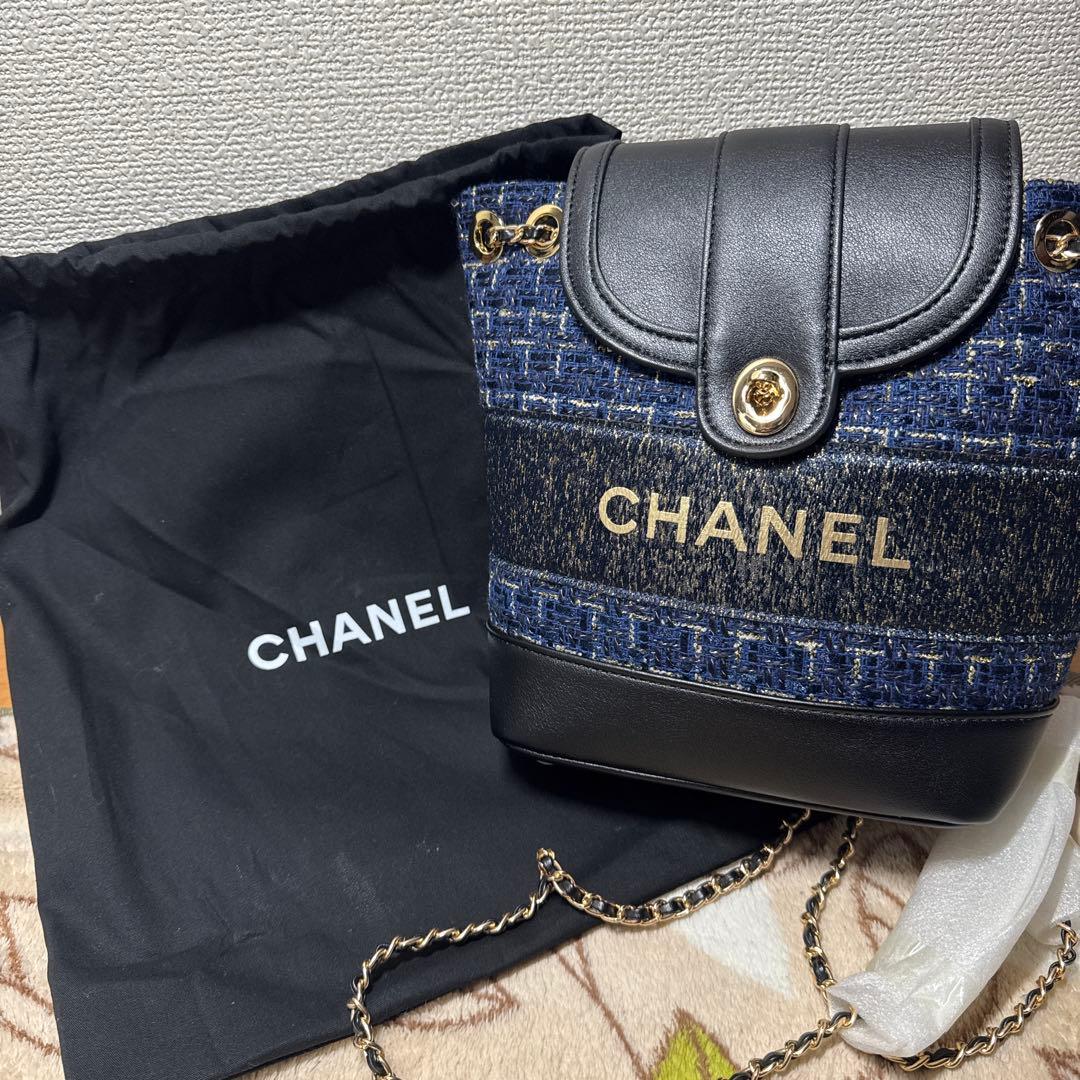非売品 CHANEL ノベルティ ブラック ツイード バッグ リュック