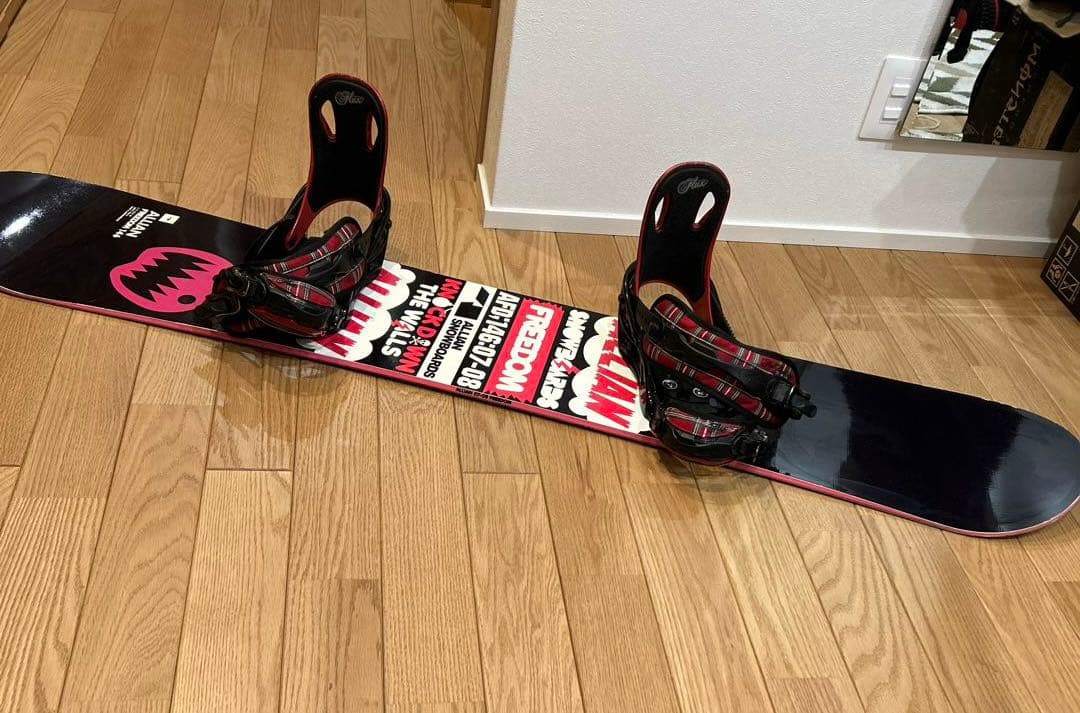 ALLIAN×FLUX バインディング付スノーボードセット
