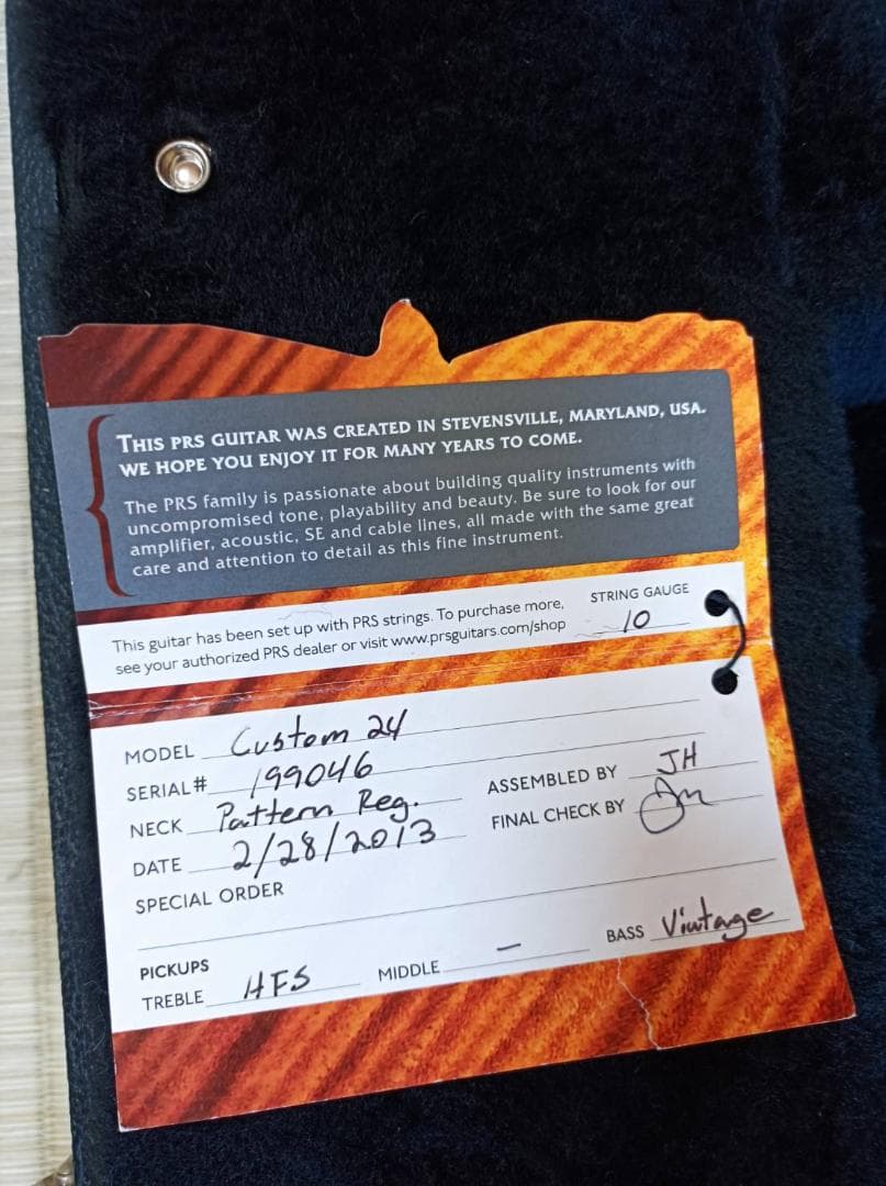 【美品】2013年 PRS Custom 24