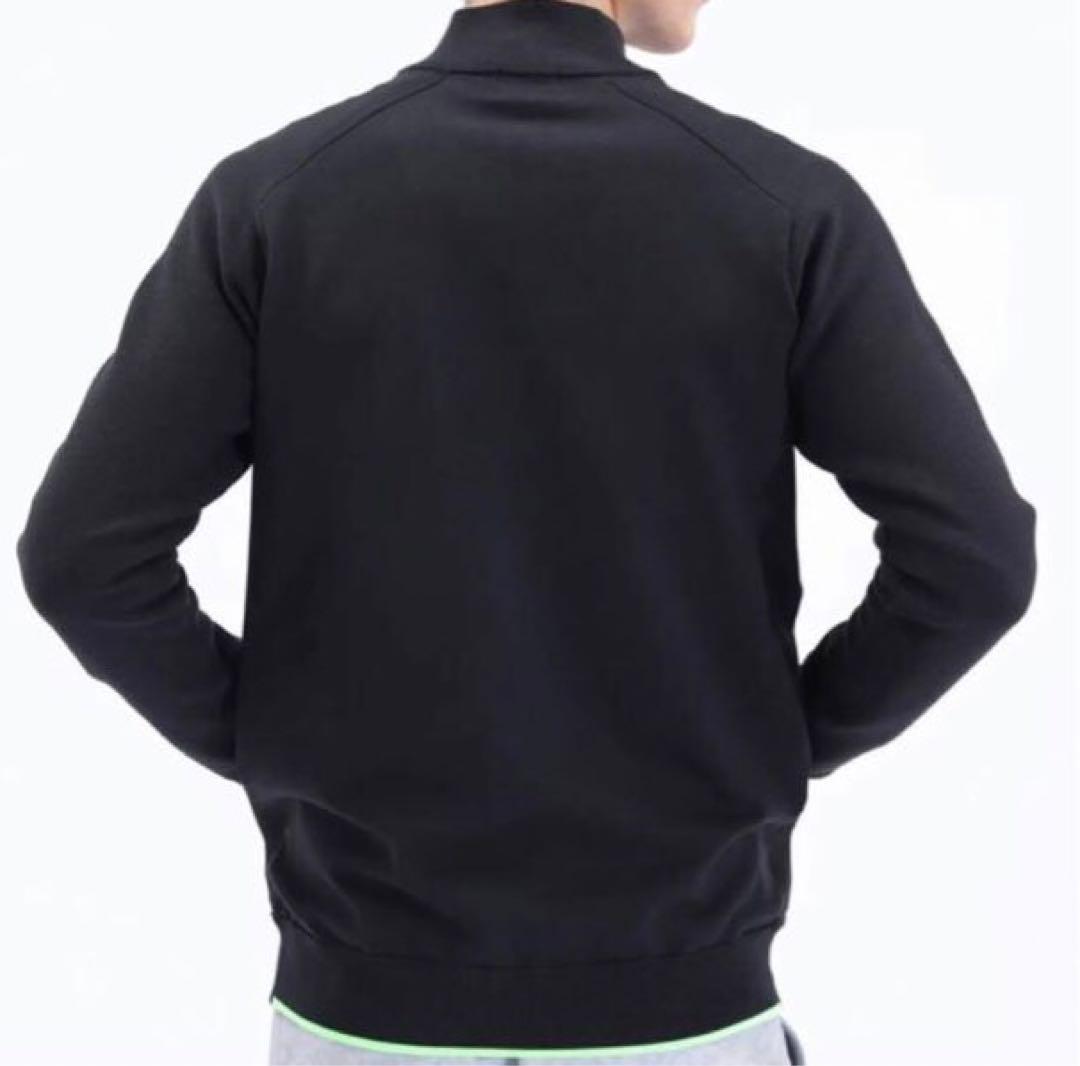 天竺編 ハイブリッドフルジップニットブルゾン