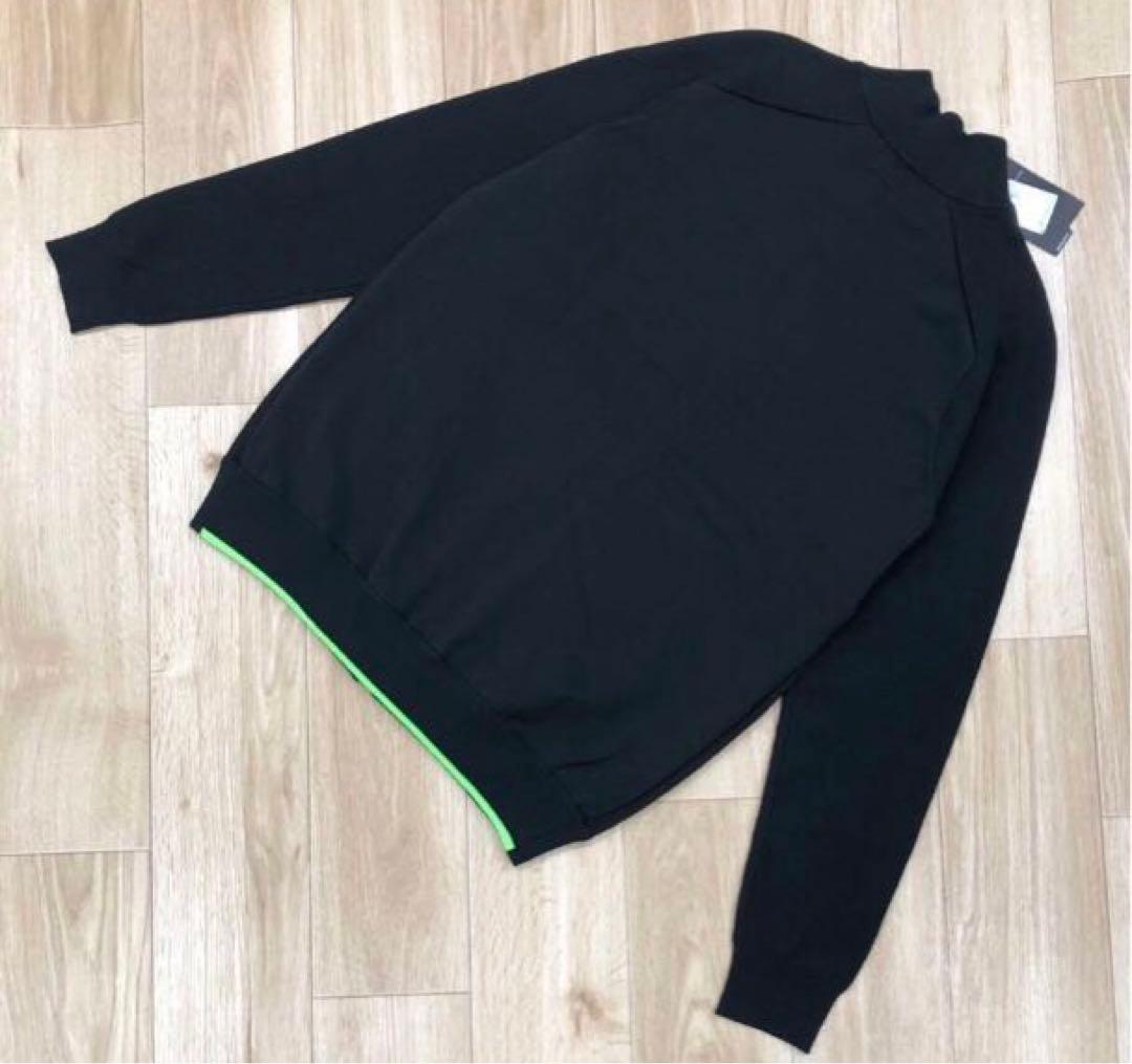 天竺編 ハイブリッドフルジップニットブルゾン