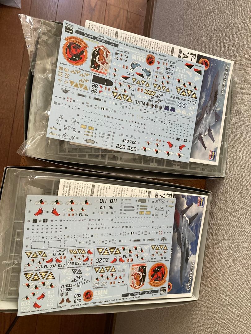 ハセガワ　ACE COMBAT F-15C 1/72 プラモデル　2機セット