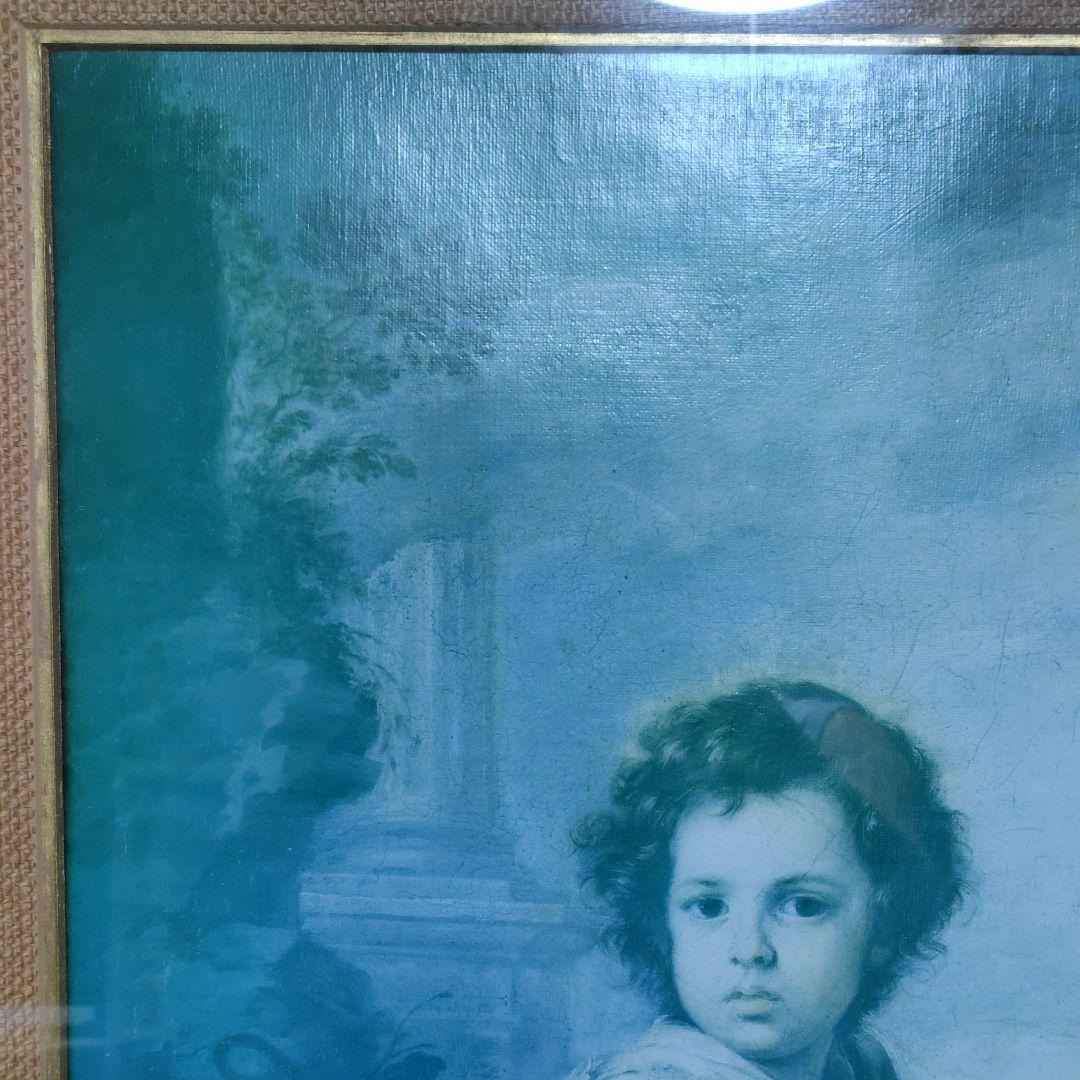 宗教画 複製画 額装 ムリーリョ 善き羊飼い