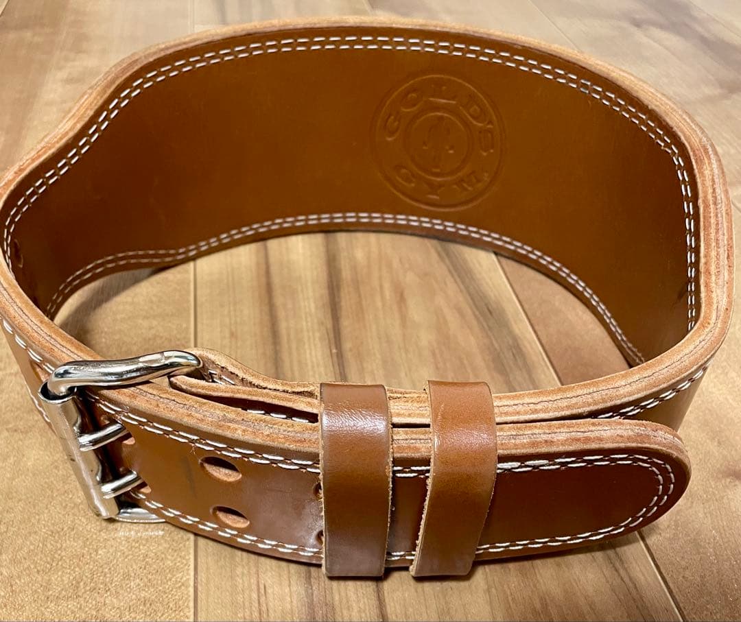 【状態良好】GOLD'S GYM プロレザー パワーベルト S