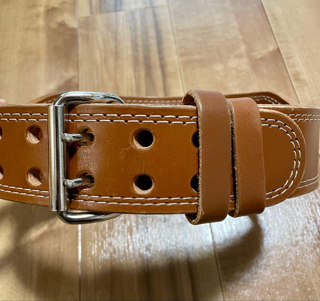 【状態良好】GOLD'S GYM プロレザー パワーベルト S