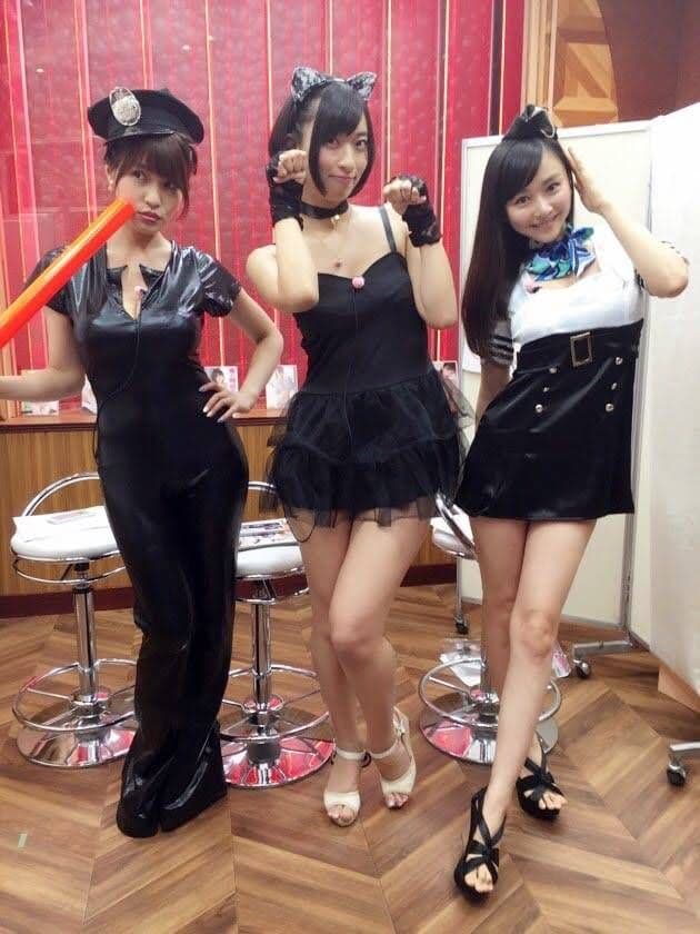 杉原杏璃 私物のコスプレCA衣裳+リボン+帽子＋チェキ２枚付き サイン入り超希少