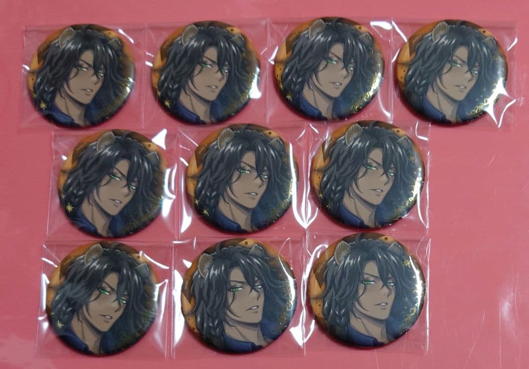 ツイステ レオナ 缶バッジ ブレイジングジュエル ツイステ展 ライブ