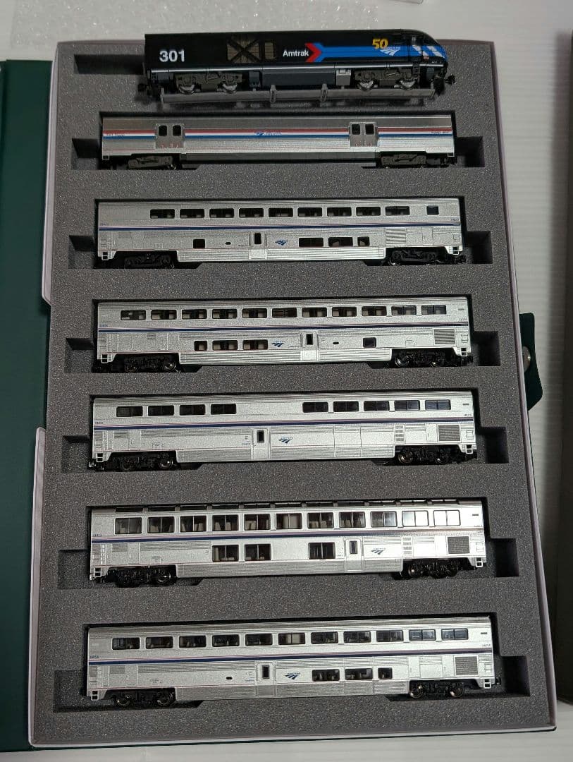 【匿名配送】KATO アムトラックスーパーライナー6両セット+チャージャーALC