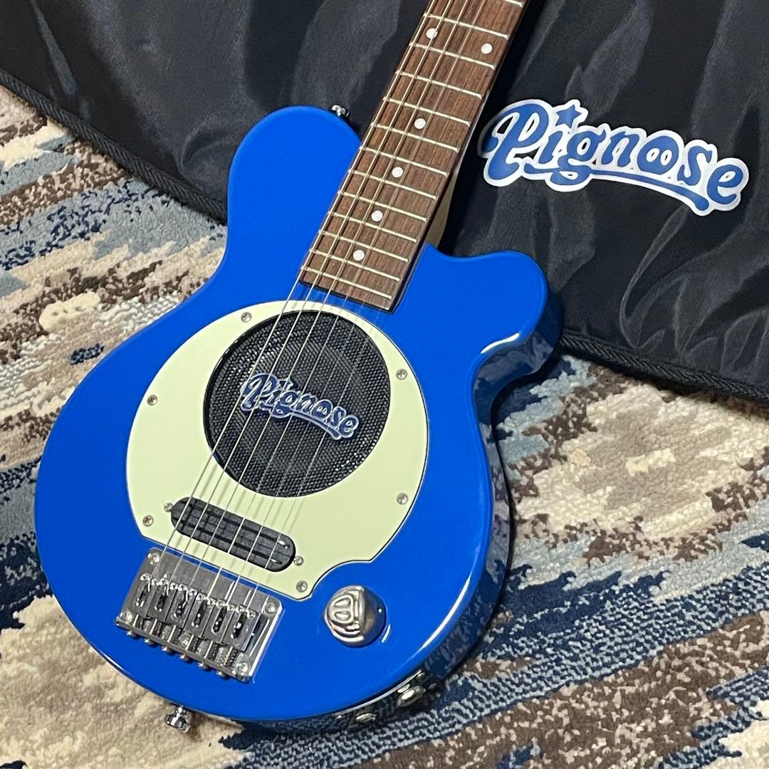 Pignose PGG-200 ブルー 純正ケース付き ピグノーズ ZO-3