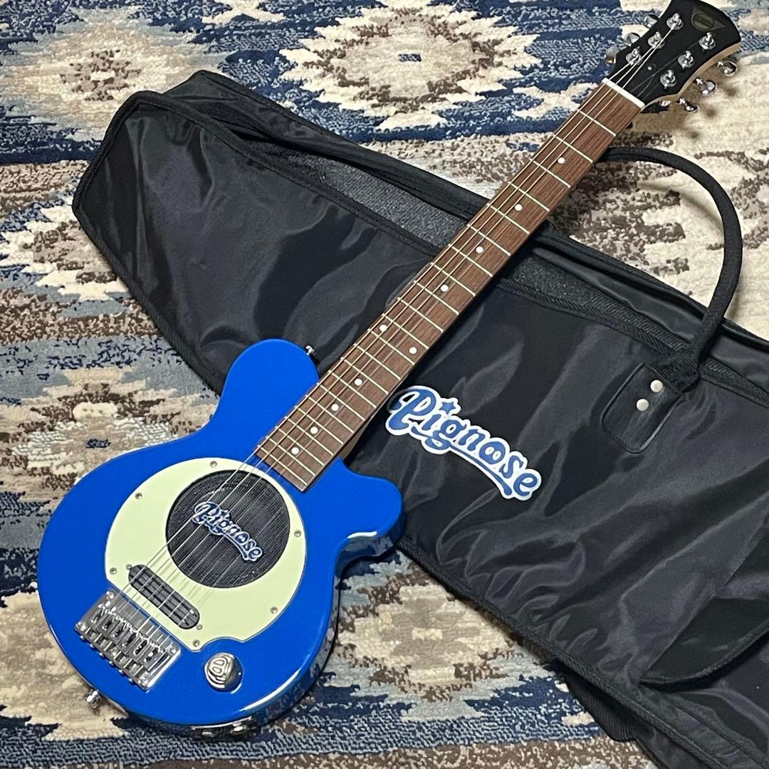 Pignose PGG-200 ブルー 純正ケース付き ピグノーズ ZO-3