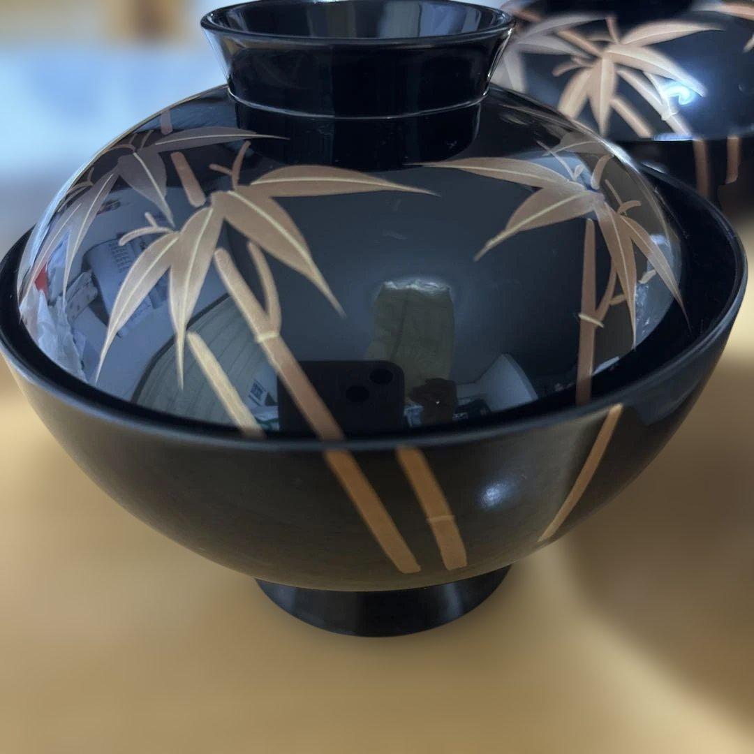 会津塗　竹峯 漆器 椀 五客セット