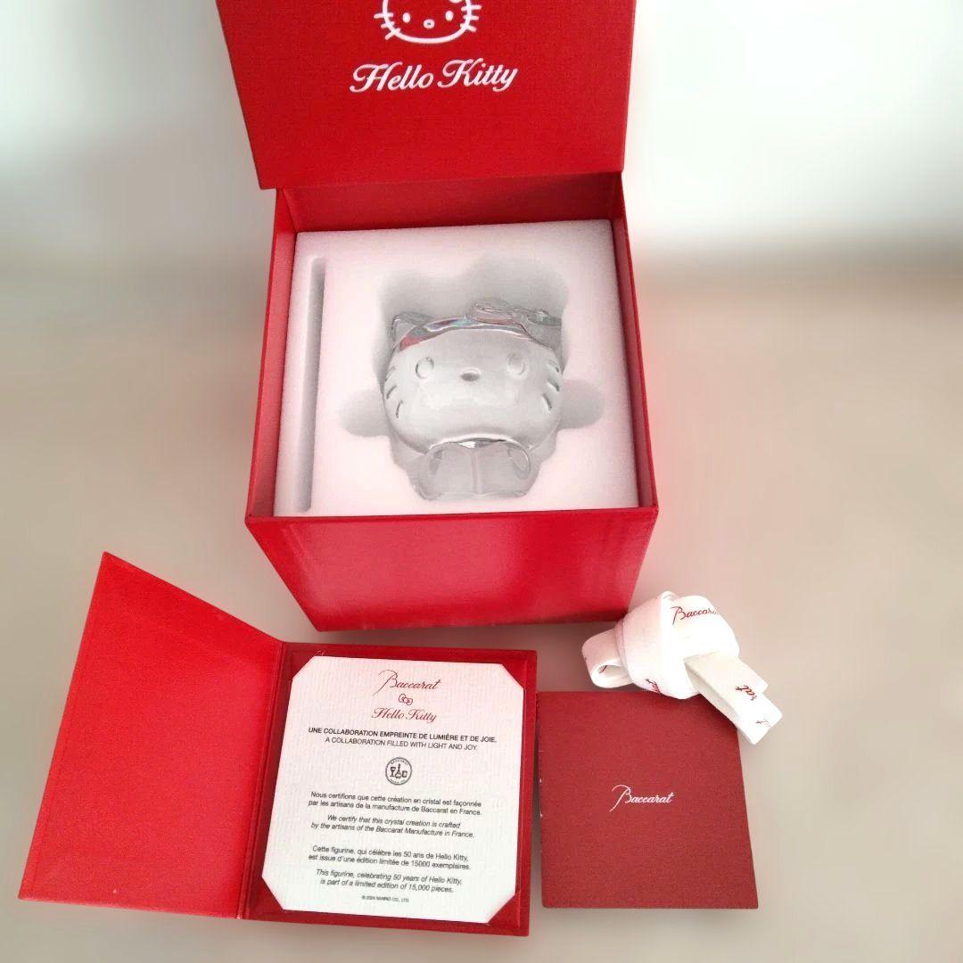 【新品】バカラ　キティ　Kitty　ハローキティ　フィギュア　限定品　箱付き