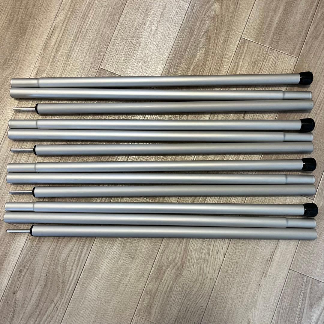 美品　スノーピークアルミポール170CM 4本セット TP-022