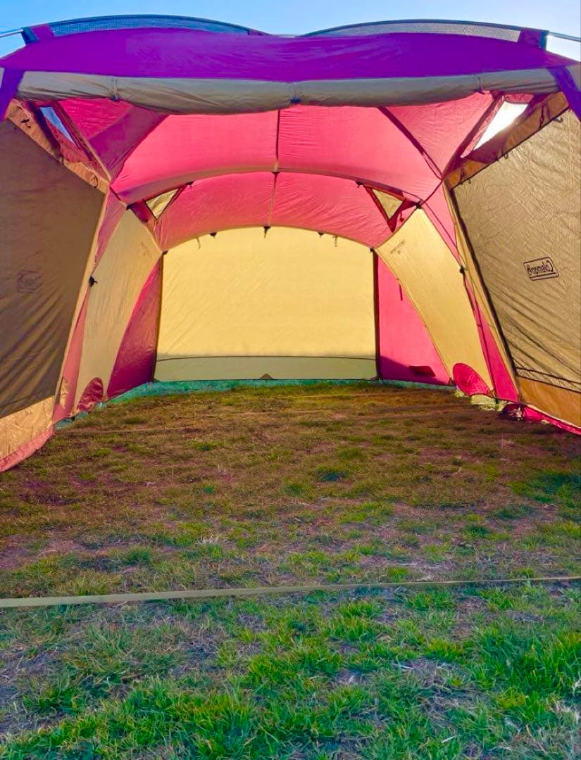 【極美品】コールマンテント タフスクリーン2ルームハウスバーガンディ