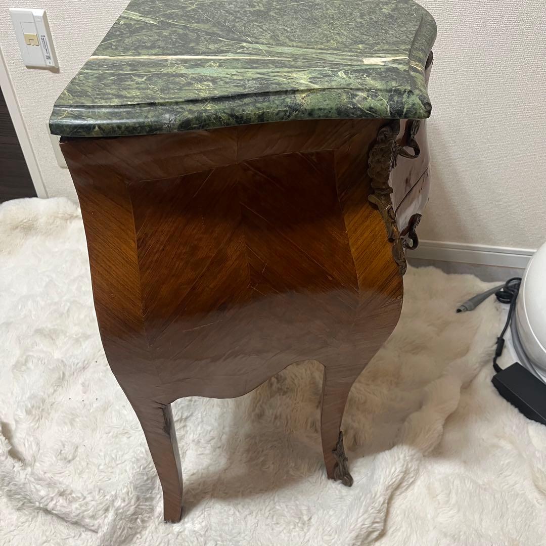 アンティーク　ルイ15世様式　コモード　チェスト　大理石天板 猫脚　真鍮