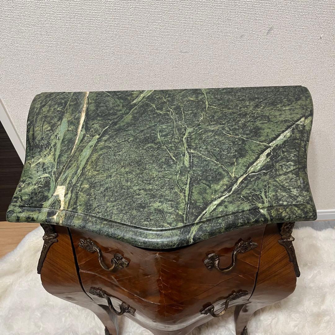 アンティーク　ルイ15世様式　コモード　チェスト　大理石天板 猫脚　真鍮