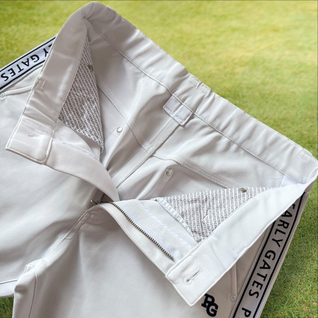 美品　パーリーゲイツ　パンツ　白　ホワイト　4 M〜L相当　色褪せ無し　ジャージ