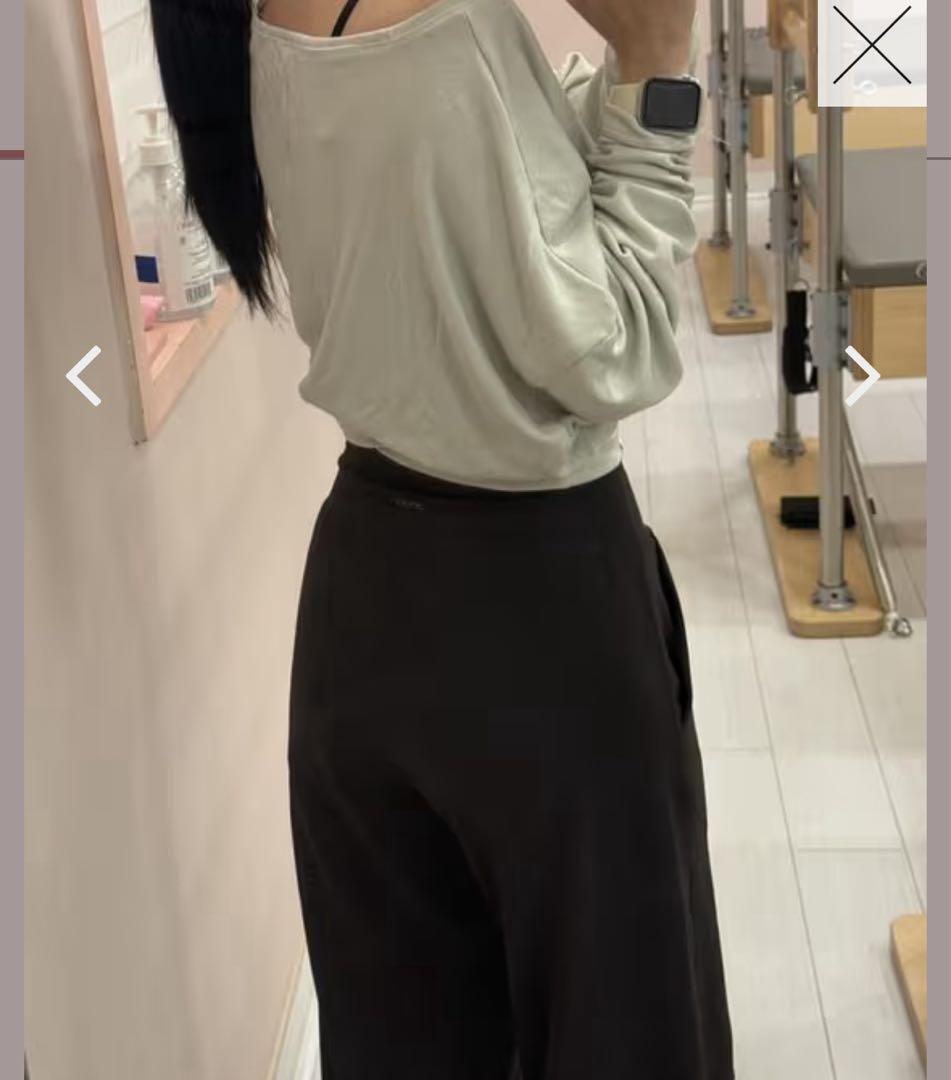 andar アンダール Airywin 裏起毛マキシワイドレギンス M ロング