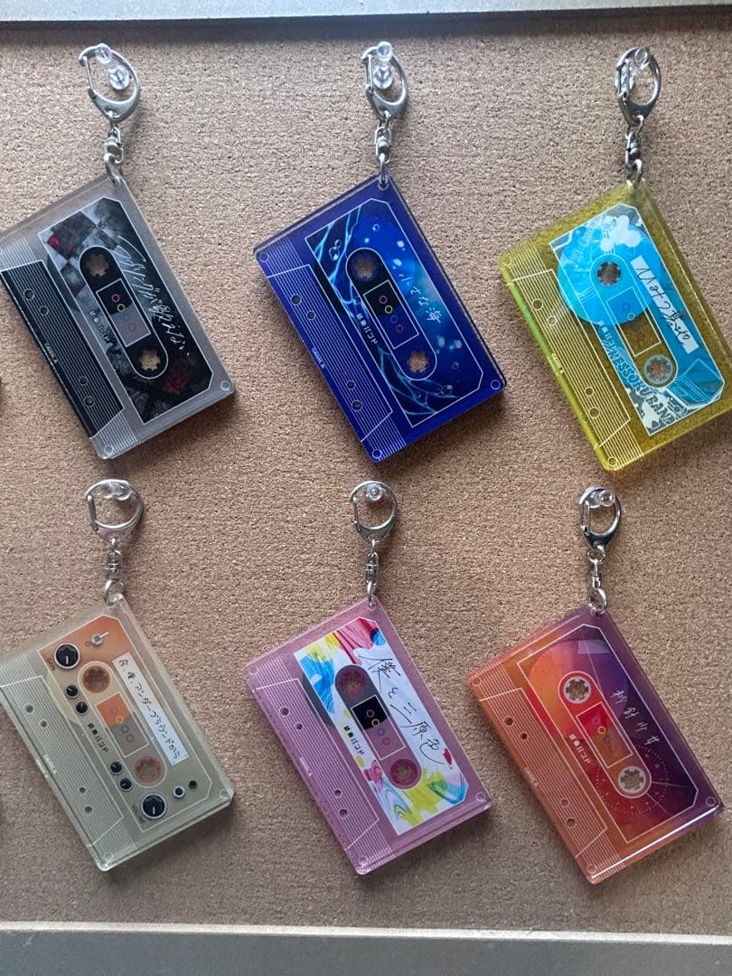 ぼっち・ざ・ろっく！　結束バンド　カセットテープ風アクリルチャーム10点セットB