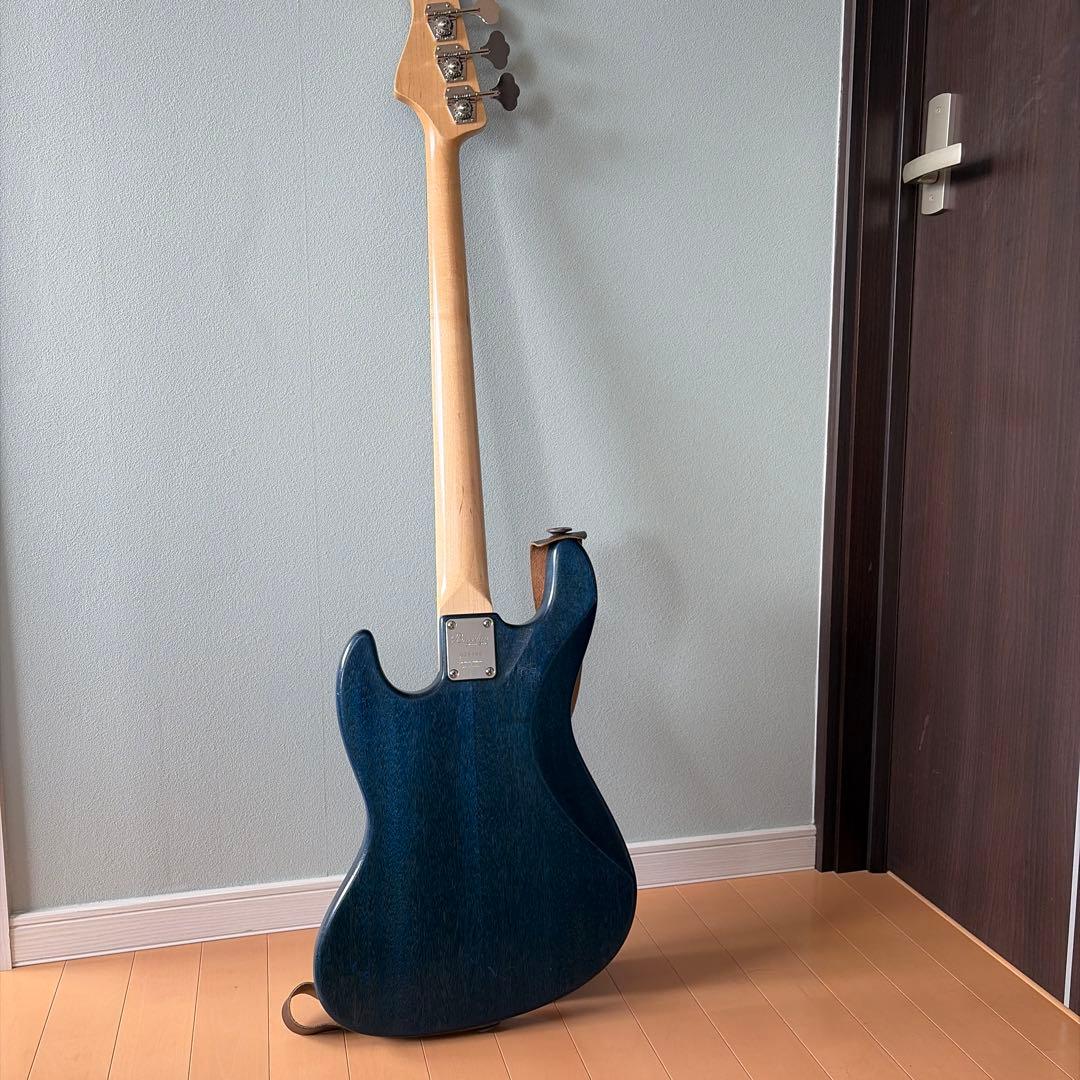 エレキベース ブルー 4弦 ケース付き