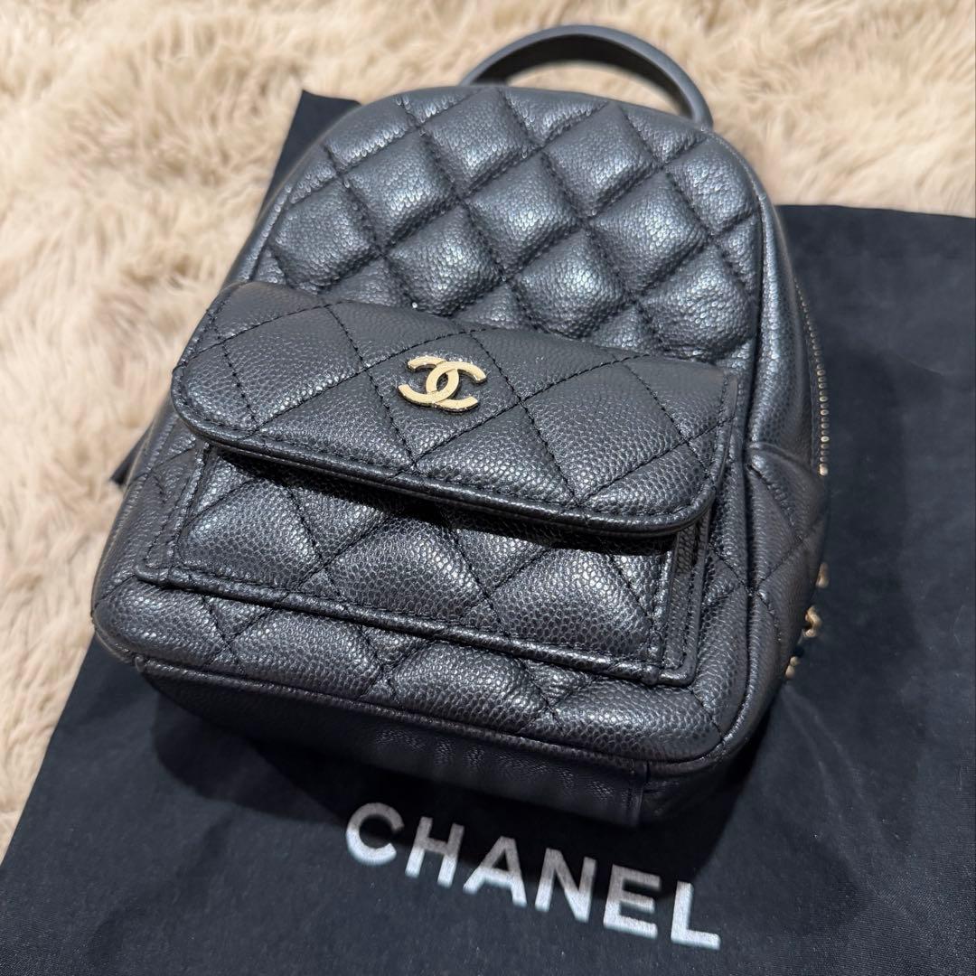 CHANEL MAKEUPバックパック　リュック　キルティング　ノベルティ