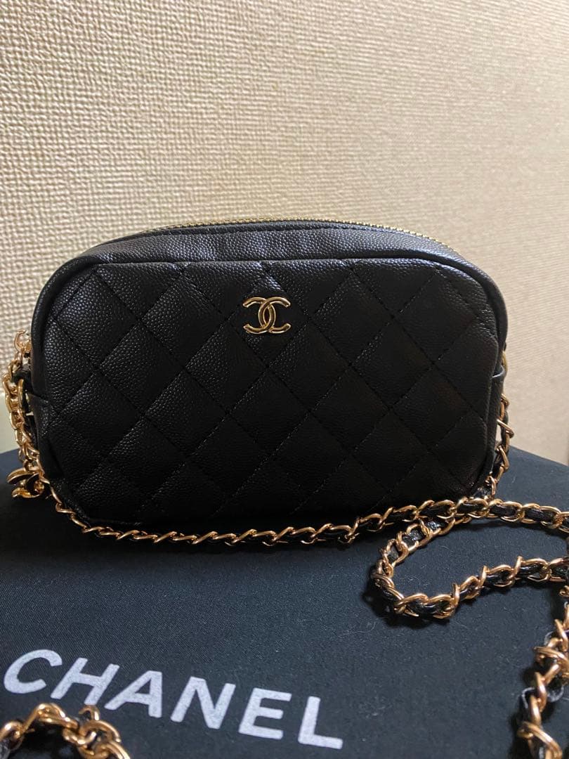 新品、未使用♡CHANEL ノベルティブラック キルティング ショルダーバッグ
