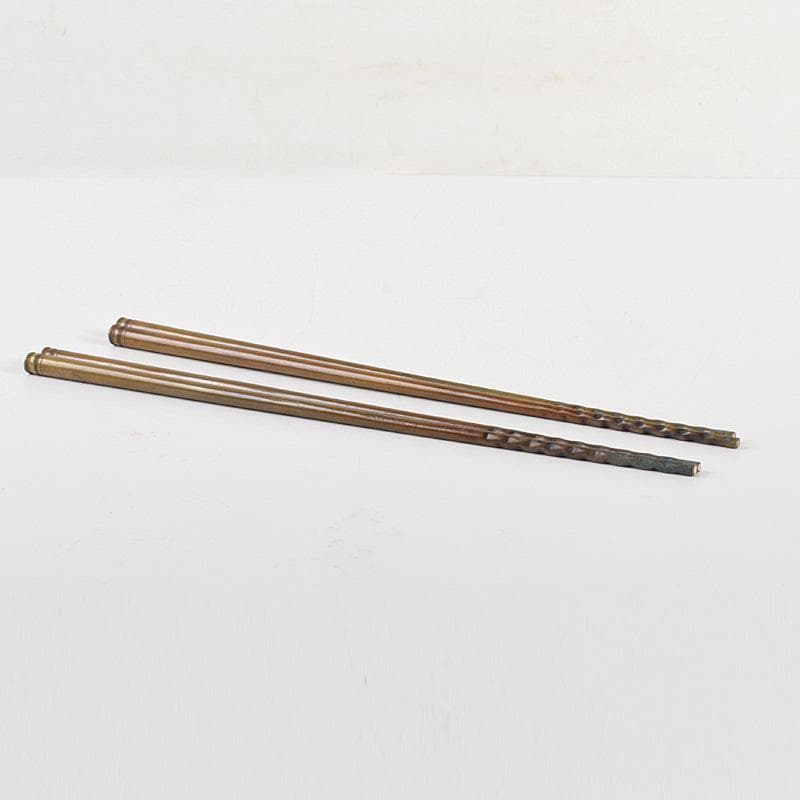 茶道具　銅製　火箸　2点まとめて　N　6692