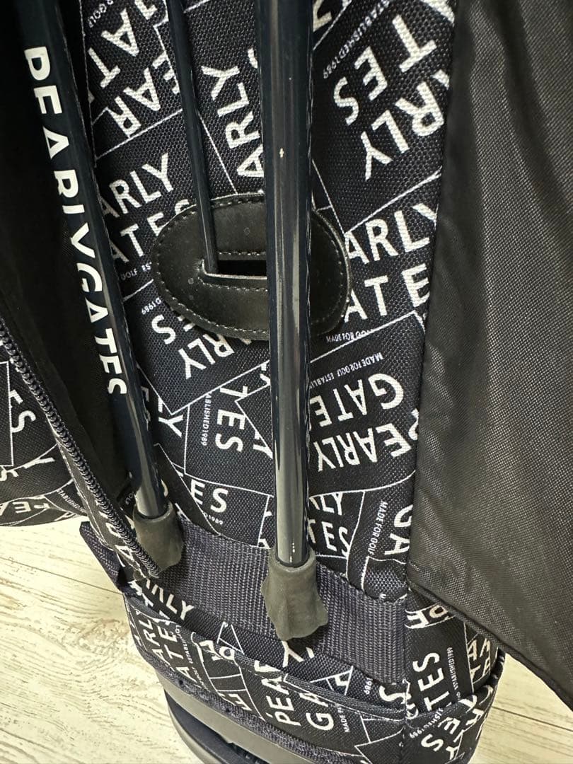 パーリーゲイツ ステッカー柄 スタンドキャディバッグ ヘッドカバーセット
