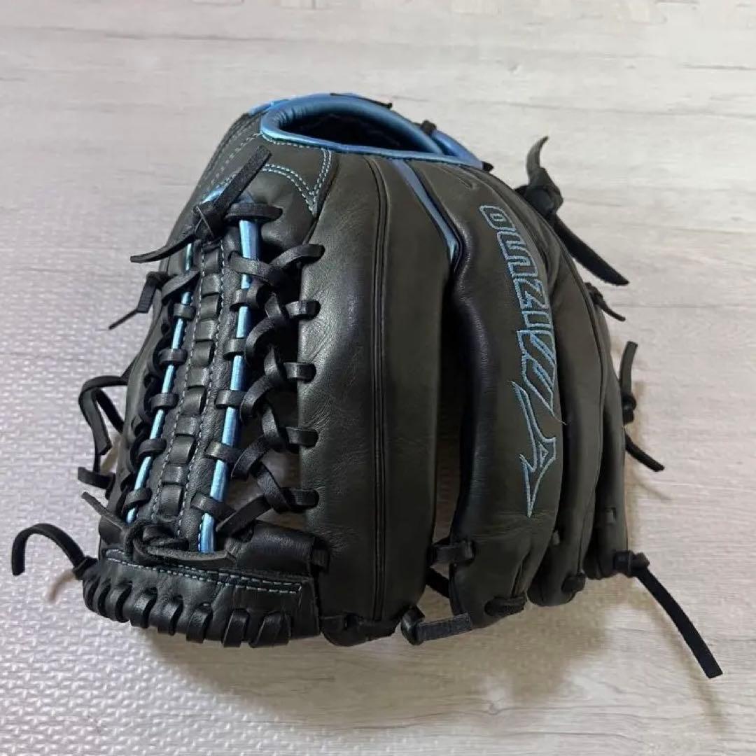 キ*ヨ様 ミズノ 一般軟式野球グローブ 右投げ用　限定カラー ブラック／メタリッ