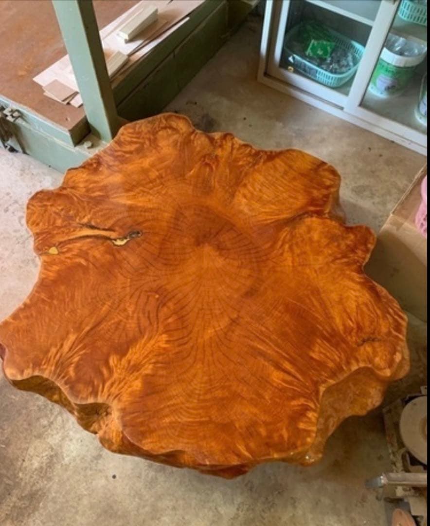 自然木座卓　コーヒーテーブル　天然木