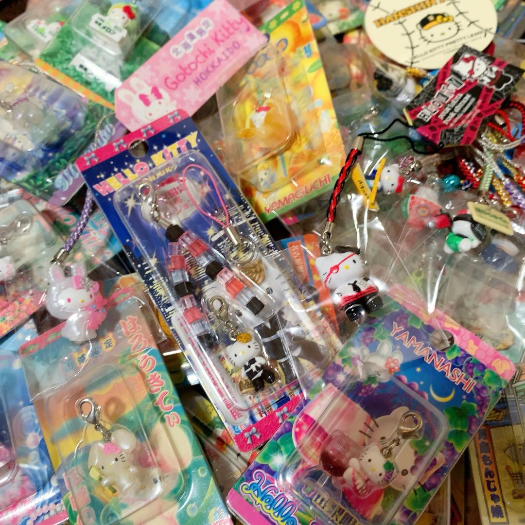 ご当地キティ　68個　根付　ファスナーマスコット　パンク/新宿ver.キティ等