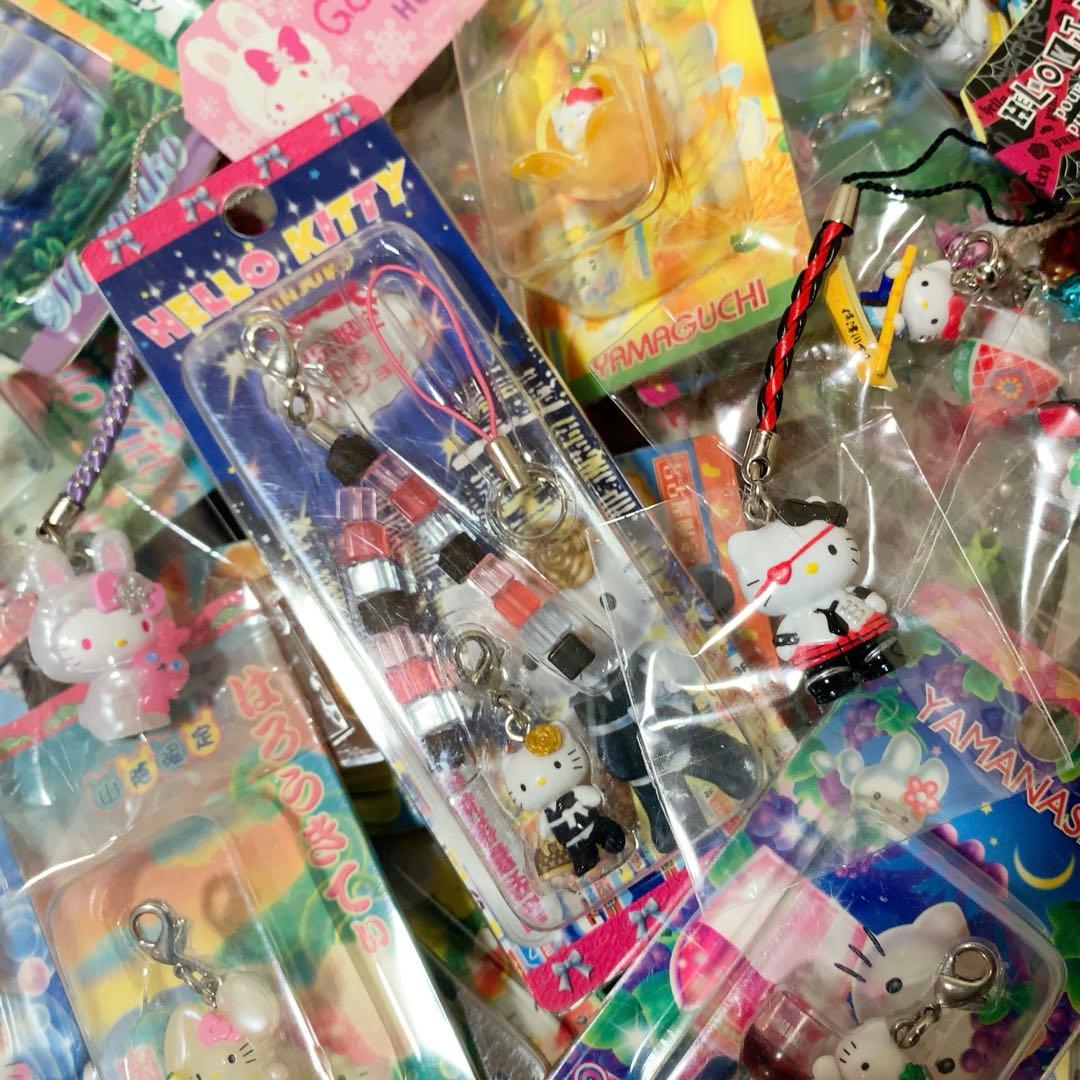 ご当地キティ　68個　根付　ファスナーマスコット　パンク/新宿ver.キティ等