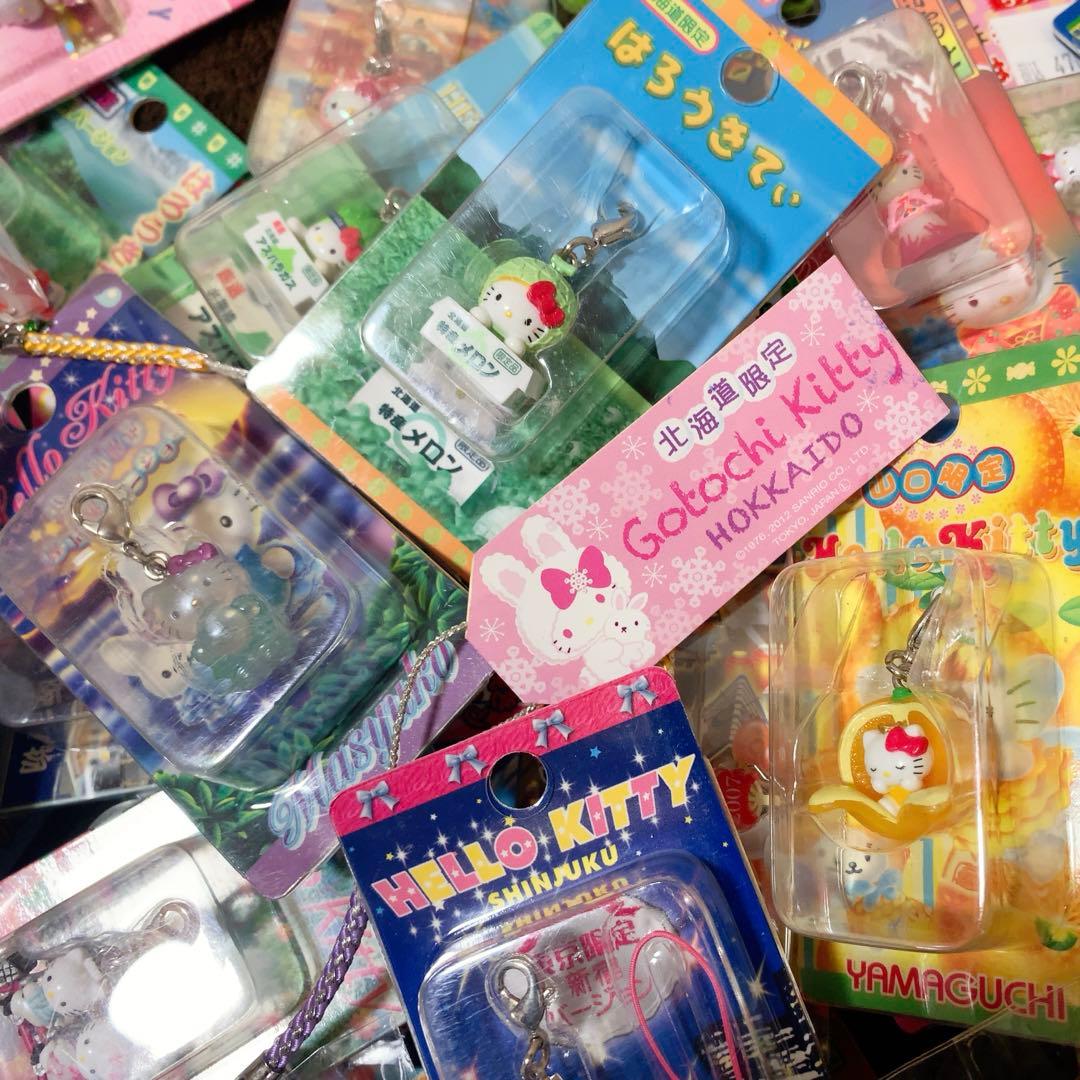 ご当地キティ　68個　根付　ファスナーマスコット　パンク/新宿ver.キティ等