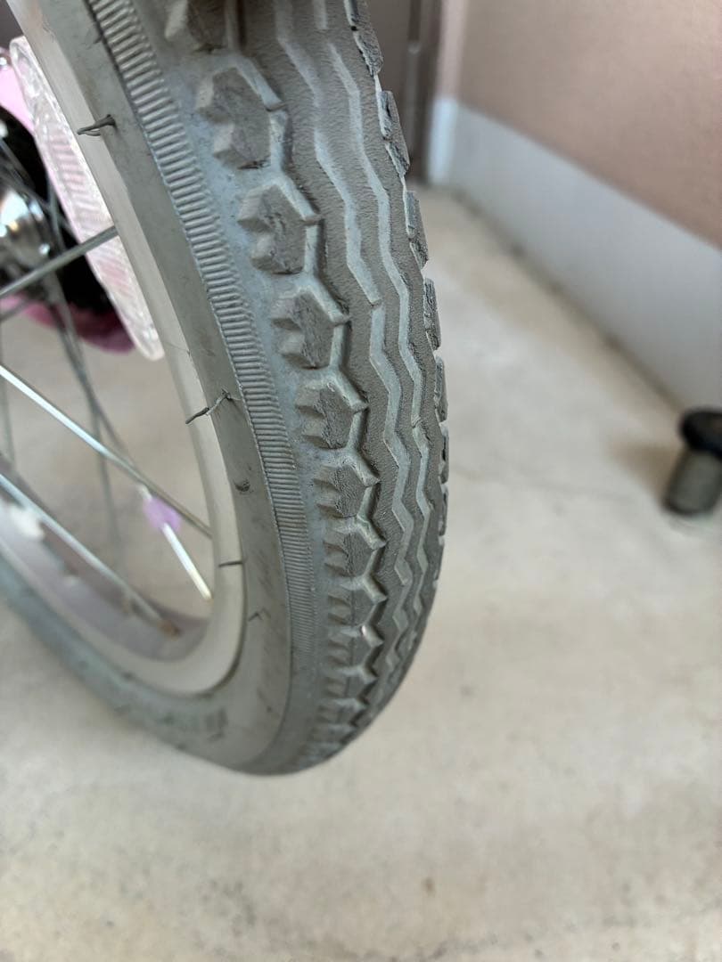 【引取限定】 16インチ　ミニーマウスポルカドット　子供用自転車