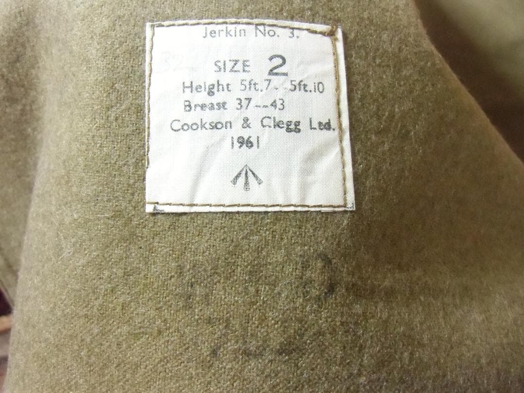 ＧＢイギリス軍/英軍＊Ｍ５６ジャーキンＮｏ３＊デットストック品（実物）