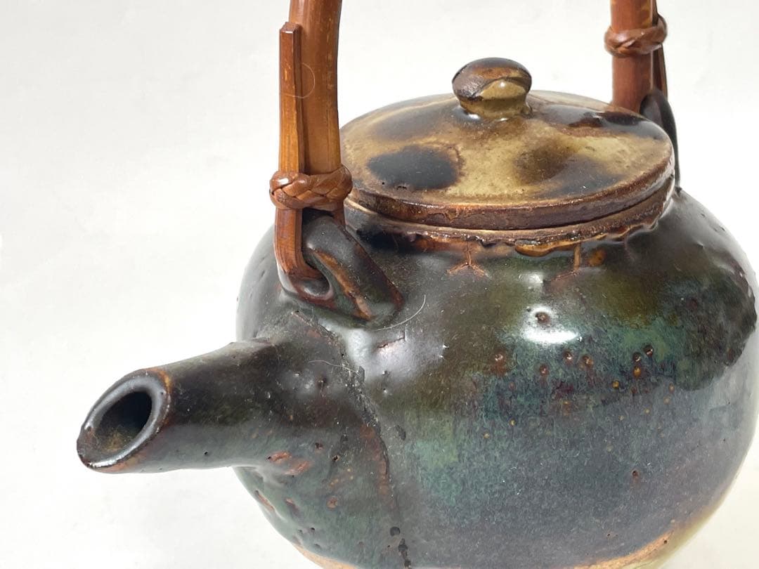 陶芸家　人間国宝　金城次郎　土瓶　急須　水注　沖縄　やちむん　壺屋焼　琉球　陶芸