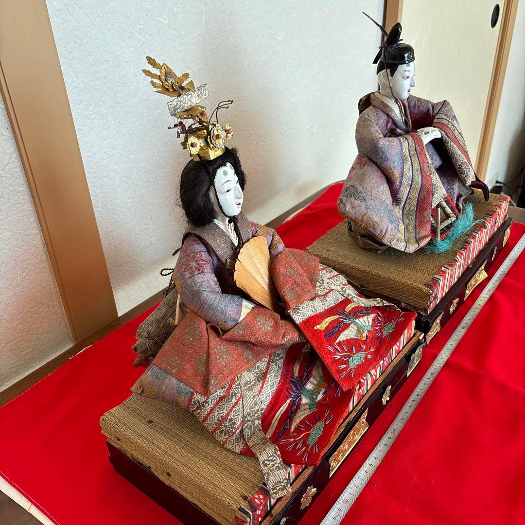 大正 昭和初期 雛人形 アンティーク 骨董 レトロ 戦前 ひな人形