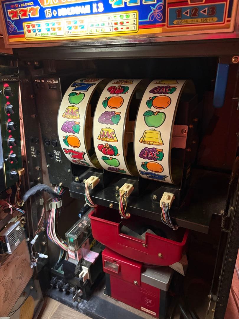 【通電確認済み】パチスロ実機 コンチネンタルII 青 昭和レトロ スロットマシン