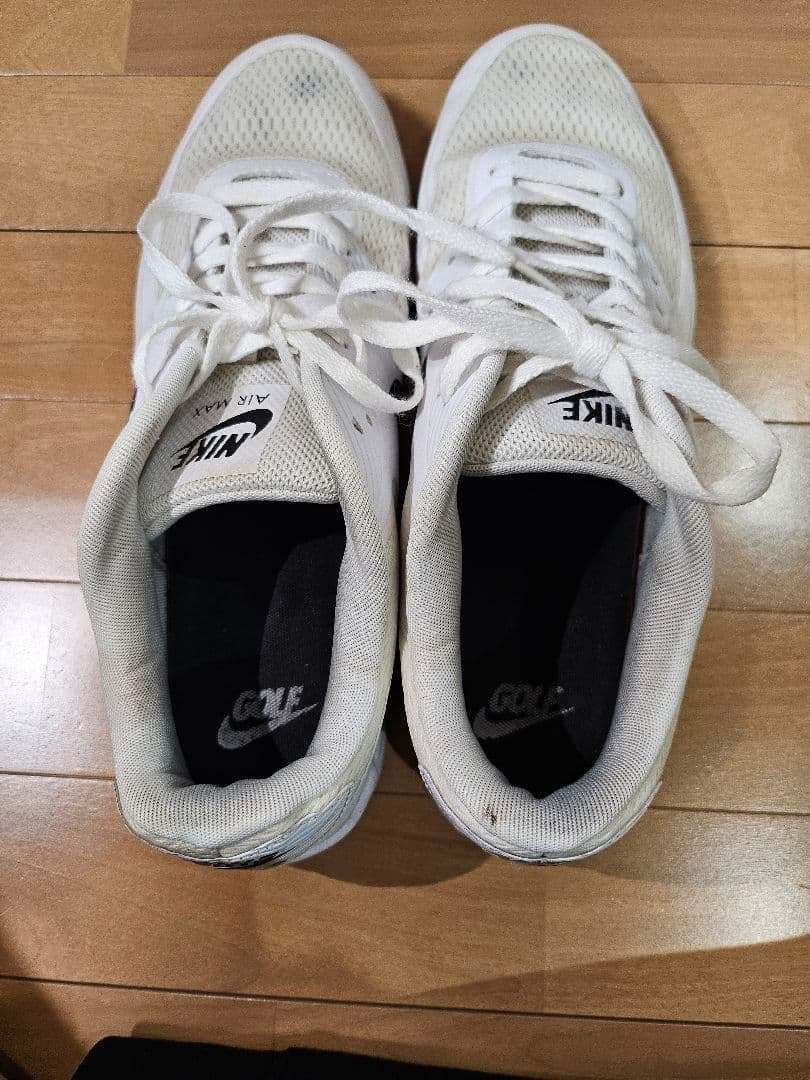 ナイキ エアーマックス90/ホワイト シューズ/ゴルフ用/スパイク無し/29㎝