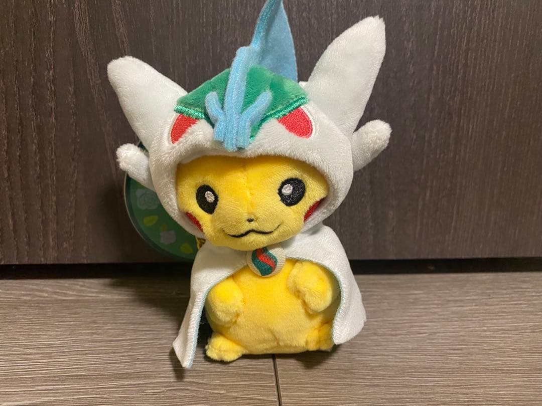 マスコット メガエルレイドのポンチョを着たピカチュウ 新品 ポケモン ポケセン