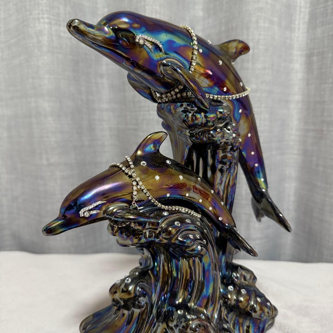 ブラックドルフィン新品未開封 ダイヤ4石 鑑定書付き　ブランデー