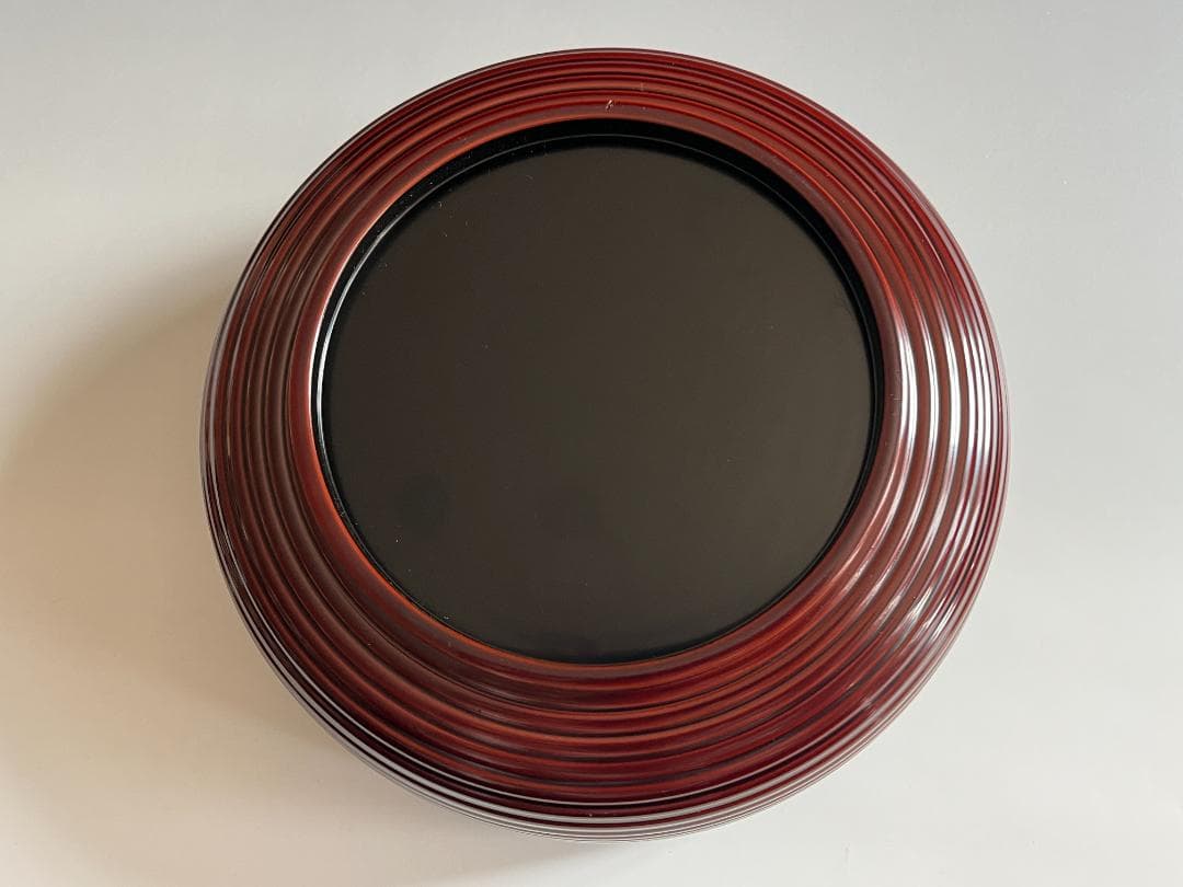 川端近左　熊笹蒔絵　溜ロクロ目食籠　即中斎書付　茶道具　表千家