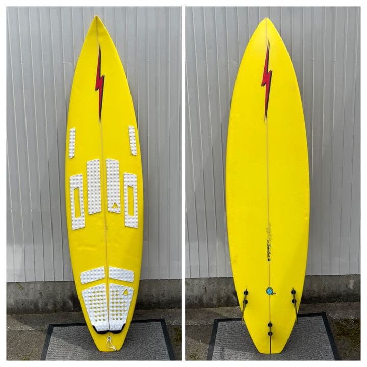 【ライトニングボルト】レトロサーフボード USED 6’4