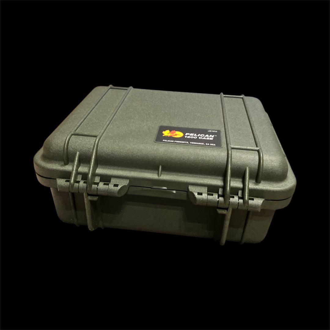 ペリカン1200case防水セキュリティケース オリーブグリーン新品