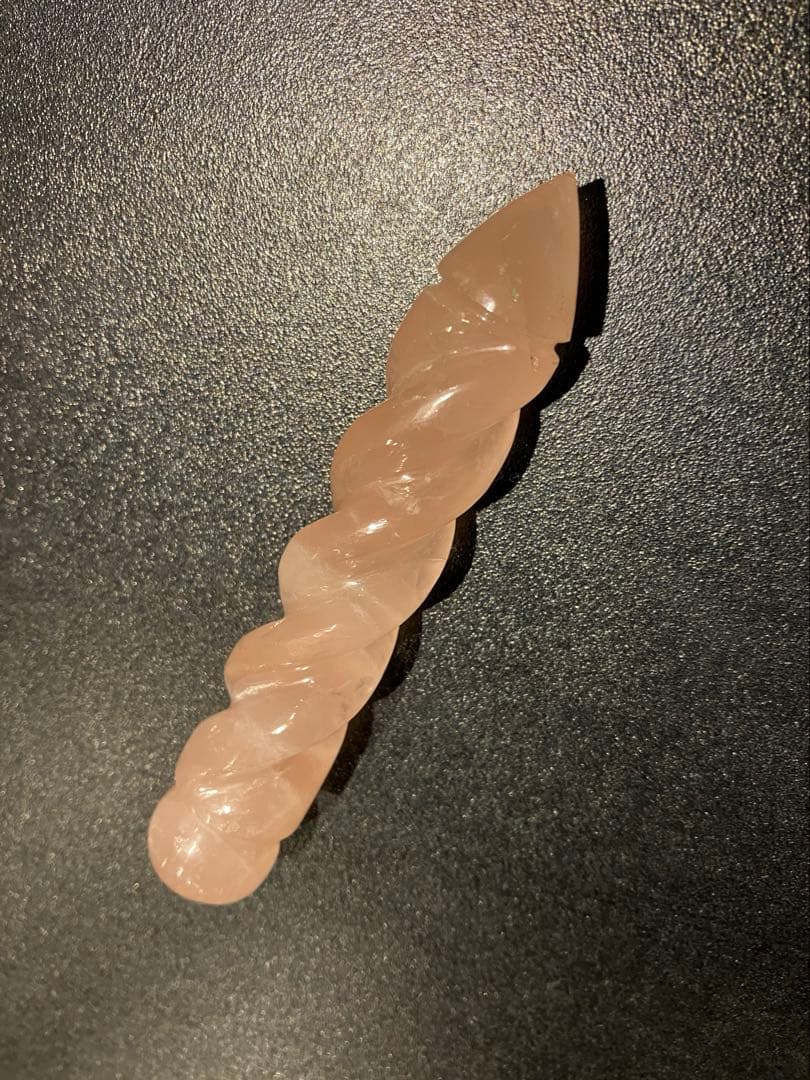 ローズクォーツ　ワンド　虹入り